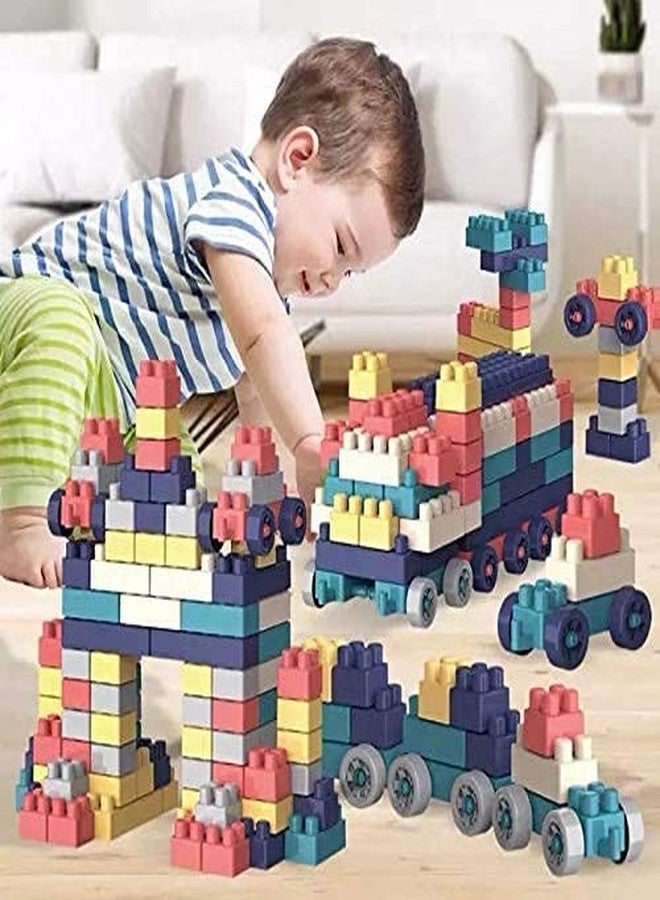 PULSBERY Kid's Creative Learning Educational Assembling Building Unbreakable Mummy Building Blocks Toy Puzzle Set + Smile Boll (Multicolor) - 200 Pieces - Image 3
