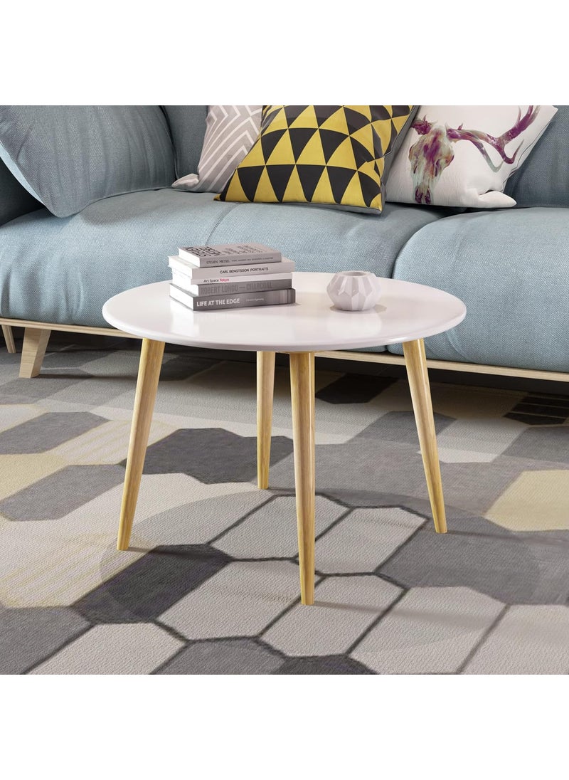 Device Bas with BROWN ART SHOPPEE Device Bas with BROWN ART SHOPPEE Brown Art Shoppee Round Coffee End TableModern Tea Side Table FurnitureWooden Table with 4Legs24 inches White Finish 