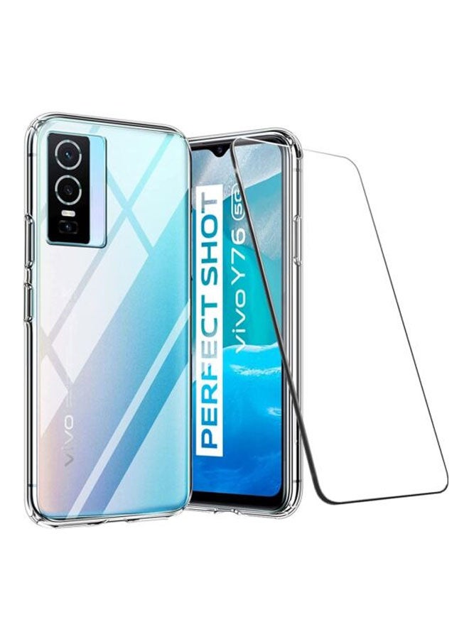 EYE CATCH Tempered Glass Screen protector For Vivo Y76 Clear - Image 1
