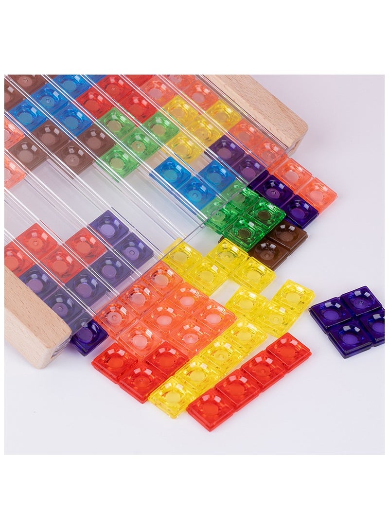 general 3D Acrylic Tetris Puzzle Board Game - Stereoscopic Building Blocks Kids Adults Educational Interactive Tabletop Toy - Image 2