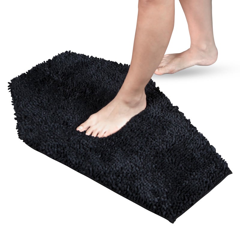 Gothic Curiosities Chenille Coffin Bath Mat  32x20 Inch Coffin Rug Soft Thick Water Absorbent Machine Washable with NonSlip PVC Backing  Spooktacular Gothic Bathroom Mat
