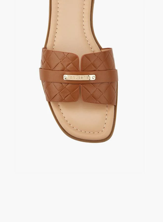 Celeste Women's Textured Slip-On Sandals