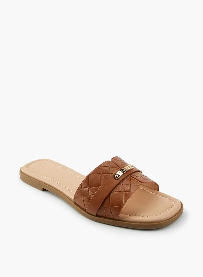 Celeste Women's Textured Slip-On Sandals