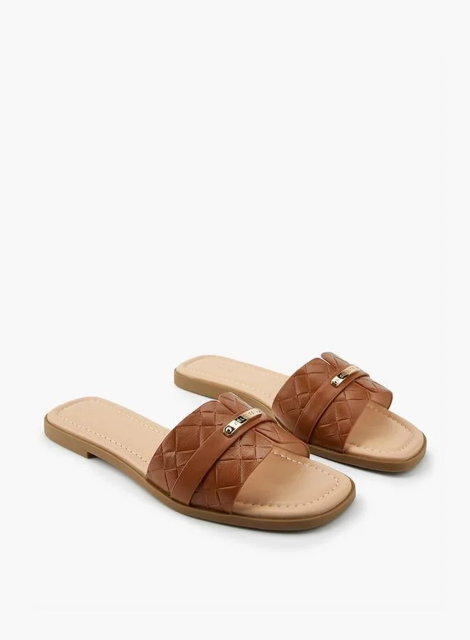 Celeste Women's Textured Slip-On Sandals