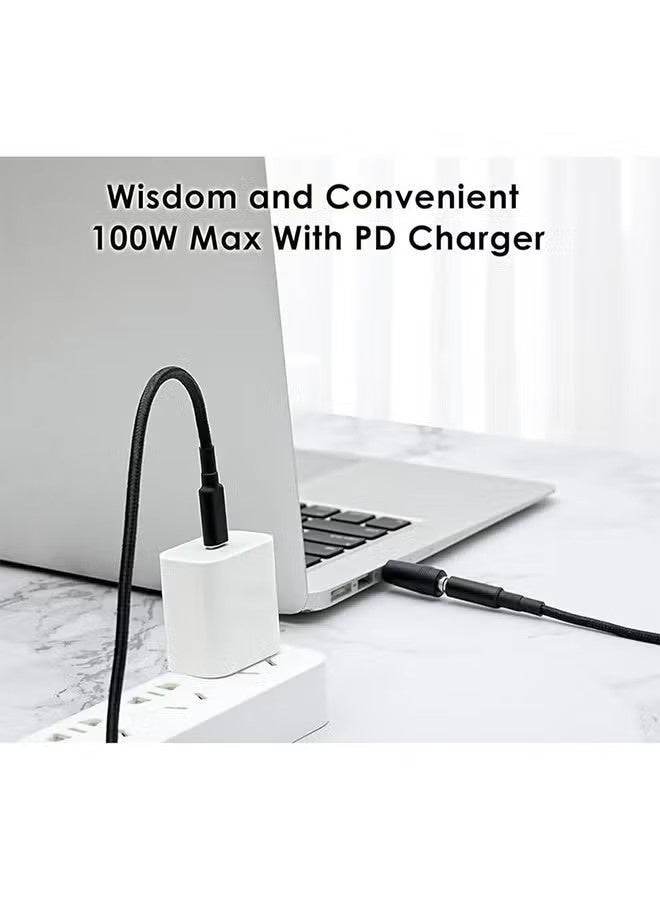 USB C to DC Adapters 10 Pcs Power Plug Kit, 100W 1.8m PD Power Cable & 5.5x2.1mm Round Barrel Jack for Laptop Charging, Compatible with Sony, Toshiba, Samsung, Acer, Asus, Lenovo, Dell, HP - Image 5