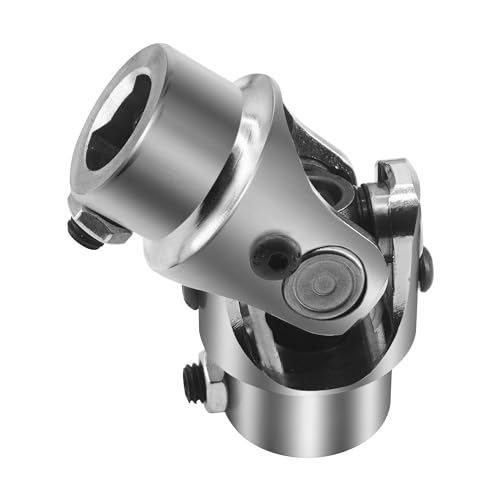 RABROPAR 3/4 DD X 3/4 DD Steering Shaft Universal U Joint Coupling, Powder Coated Universal Steering Shaft Coupler Chrome Steel, 3/4" DD to 3/4" DD Single Steering Shaft Joint - Image 4