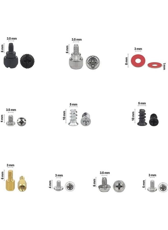 362-Pieces Universal Computer Screw Set for Motherboard, SSD, HDD, Case, Power Supply, M.2 SSD Bracket Mounting Screws for Computer DIY and Repair  - Image 4