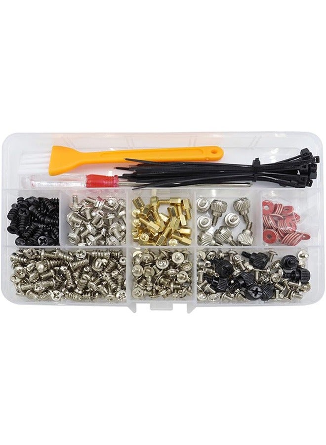 362-Pieces Universal Computer Screw Set for Motherboard, SSD, HDD, Case, Power Supply, M.2 SSD Bracket Mounting Screws for Computer DIY and Repair  - Image 3