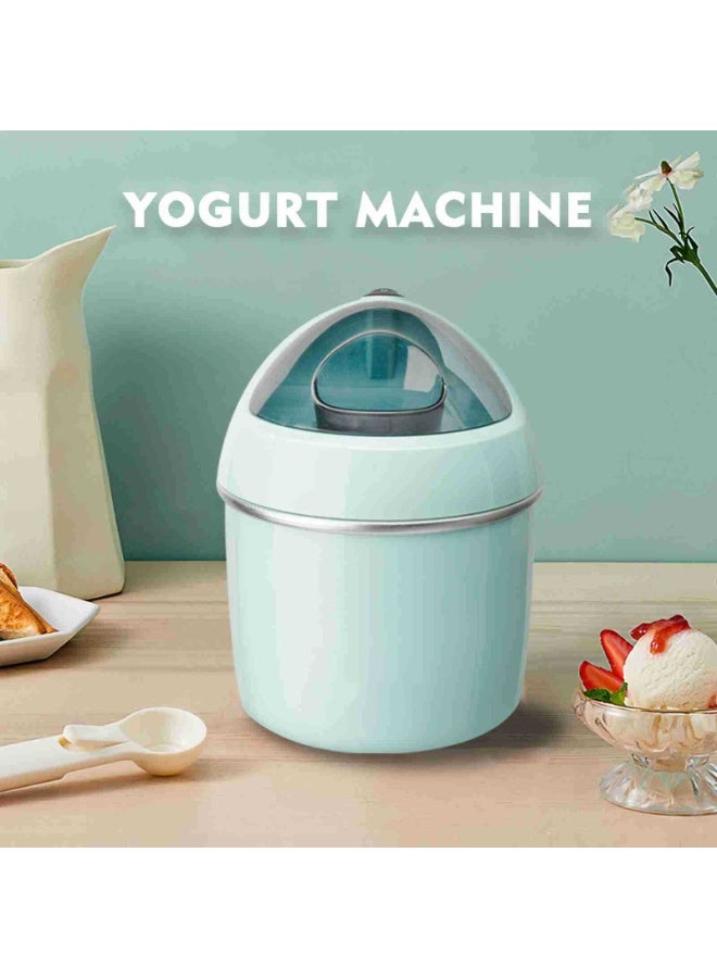 M MIAOYAN 800ml electric ice cream maker, 2-in-1 DIY ice cream and yogurt maker, one-button operation, removable food-grade storage tank, suitable for home use. - Image 3