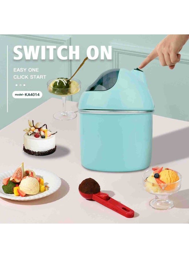 M MIAOYAN 800ml electric ice cream maker, 2-in-1 DIY ice cream and yogurt maker, one-button operation, removable food-grade storage tank, suitable for home use. - Image 4