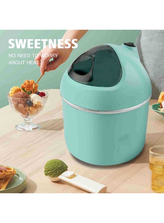 M MIAOYAN 800ml electric ice cream maker, 2-in-1 DIY ice cream and yogurt maker, one-button operation, removable food-grade storage tank, suitable for home use. - Image 1