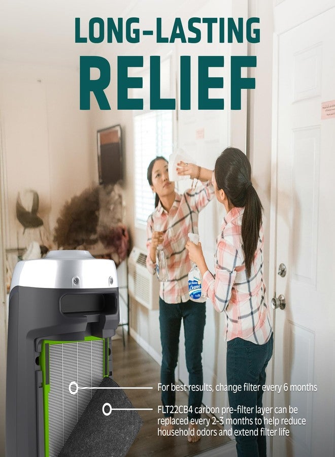 GermGuardian Air Filter B, Genuine Toxin Clear HEPA Replacement Air Purifier Filter, Removes 99.97% of Pollutants, Common VOCs, Household Toxins, AC4825, AC4300, AC4880, AC4900, CDAP4500, FLT4825VO - Image 5