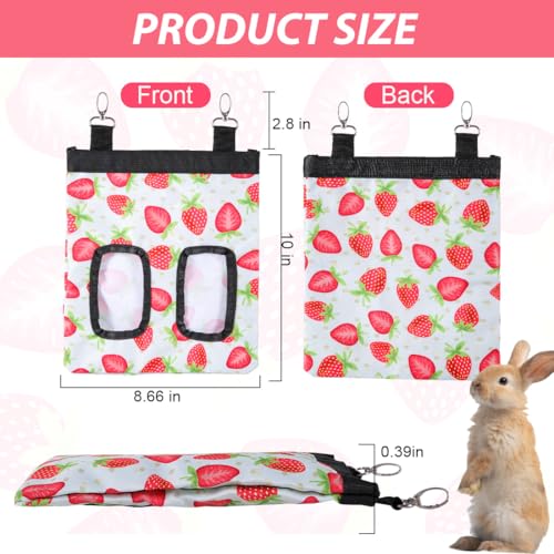 DZWLKJ Guinea Pig Hay Feeder, 600D Polyester, Rabbit Hay Feeder Bag, S -10"x 8"x 0.4", Guinea Pig, Chinchilla, Hamsters, Small Pets, 1 Pack, Lightweight - Image 4