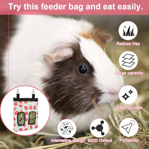 DZWLKJ Guinea Pig Hay Feeder, 600D Polyester, Rabbit Hay Feeder Bag, S -10"x 8"x 0.4", Guinea Pig, Chinchilla, Hamsters, Small Pets, 1 Pack, Lightweight - Image 5