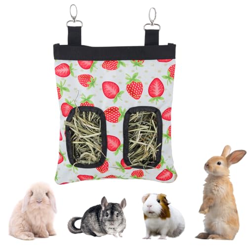 DZWLKJ Guinea Pig Hay Feeder, 600D Polyester, Rabbit Hay Feeder Bag, S -10"x 8"x 0.4", Guinea Pig, Chinchilla, Hamsters, Small Pets, 1 Pack, Lightweight - Image 1