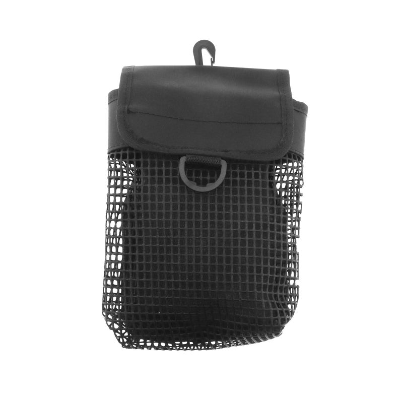 LT Easiyl Mesh Diving Bag Portable mesh tool bag Heavy Duty Sports Bag Outdoor Diving Equipment Portable Lightweight Dive Mesh with Buckle Black 13x20cm - Image 2