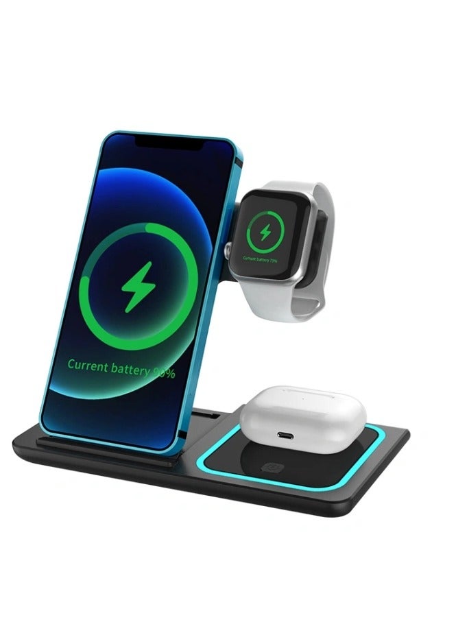 3-in-1 Wireless Charging Station for Apple and Samsung Devices  - Image 1