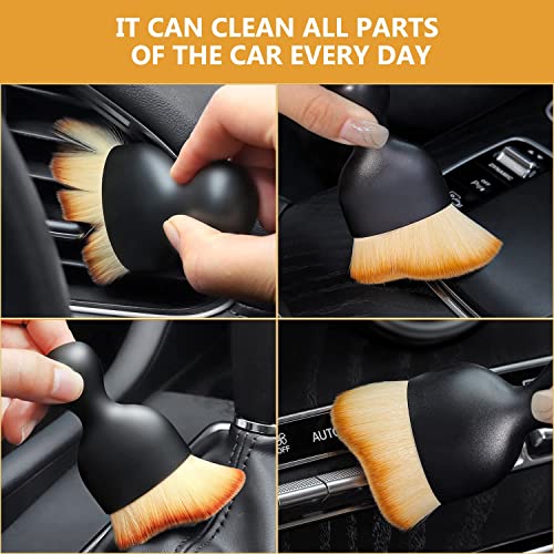 Antson Interior Cleaning Brush Multipurpose Car Interior AC Vent Dashboard Dust Dirt Cleaner Cleaning Brush for Car Interior PC Laptop Keyboard Electronic Gadgets Cleaning Brush (2 Brush Set) - Image 4