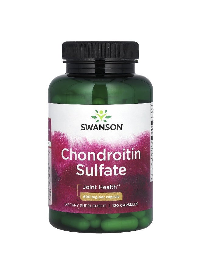 Swanson, Chondroitin Sulfate, 600 mg, 120 Capsules (Packaging may vary) - Image 1