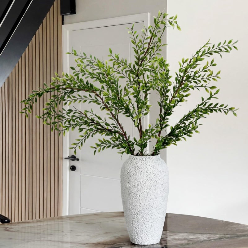 Suncalla 3 Pack 43" Artificial Eucalyptus Branches for Spring Home Decor, Tall Faux Greenery Stems for Vases, Centerpieces, Wedding Arrangements, Table Displays, Farmhouse Modern Floral Decorations - Image 5