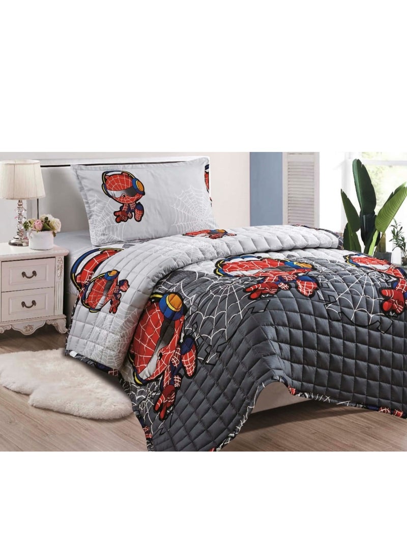 MingLi Comforter Set With Children'S Drawings, 3 Pieces, Compressed Quilt, Size 160x210 Cm - Image 1