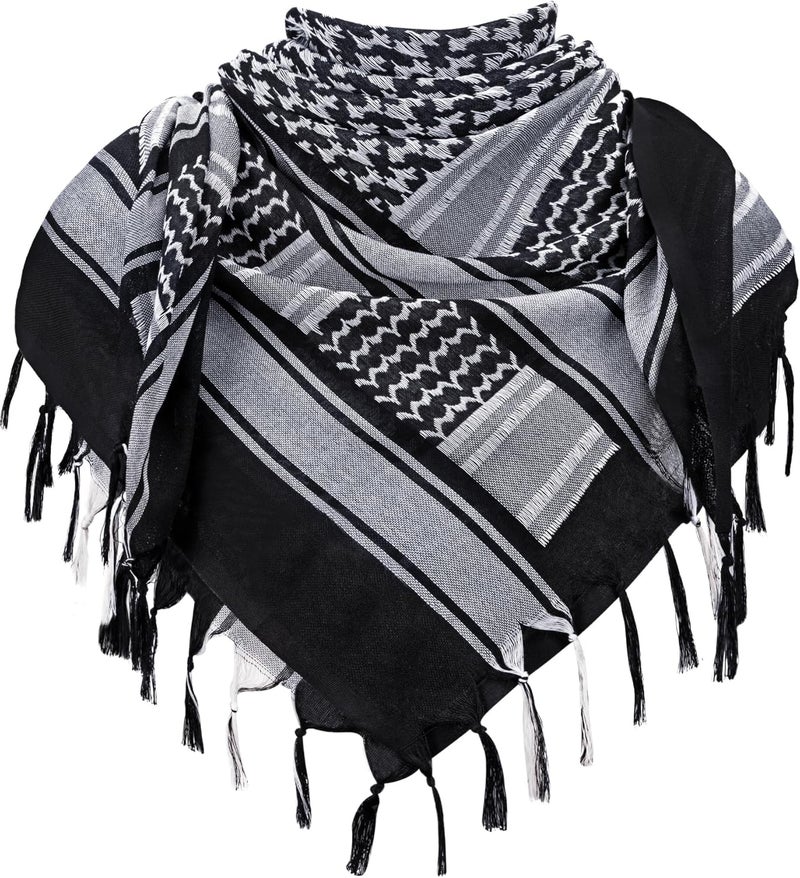 Aonal Store Military Shemagh Tactical Desert Scarf, 100% Cotton Keffiyeh Neck Head Scarf Wrap for Men Women - Image 1