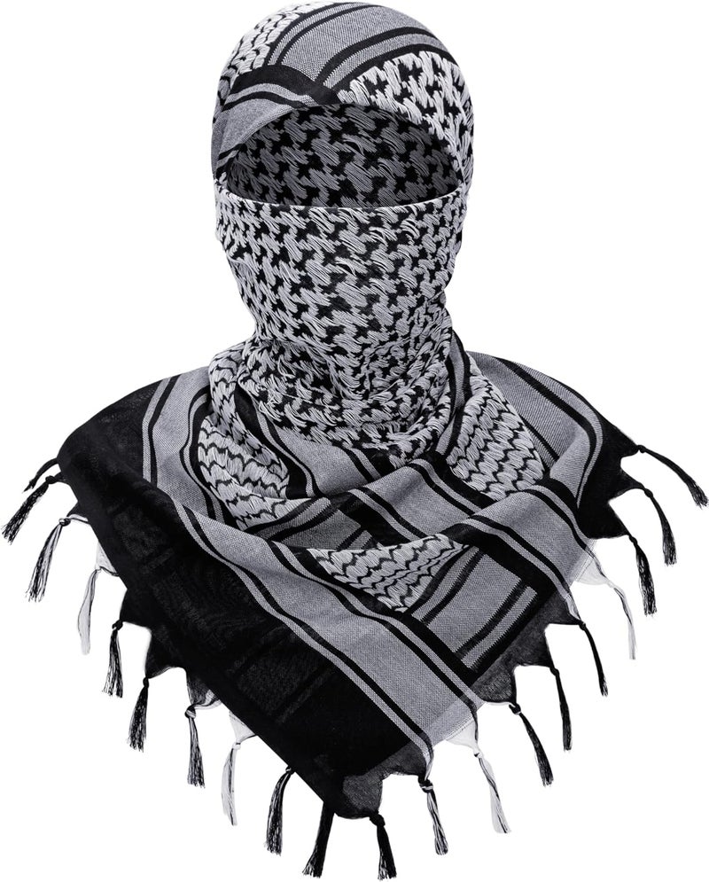 Aonal Store Military Shemagh Tactical Desert Scarf, 100% Cotton Keffiyeh Neck Head Scarf Wrap for Men Women - Image 2