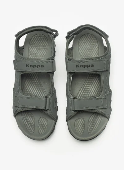 كابا Men's Logo Print Floaters with Hook and Loop Closure