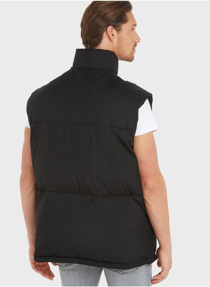TOMMY JEANS - Logo Puffer Vest Jacket - Image 1