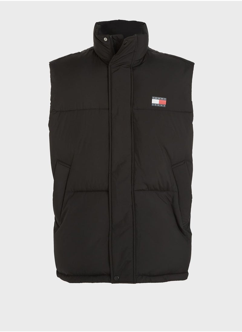 TOMMY JEANS - Logo Puffer Vest Jacket - Image 1