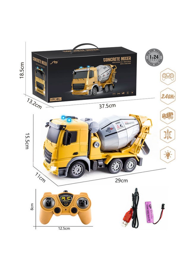 Generic Children's Oversized Remote Control Excavator Rechargeable Remote Control Electric Engineering Vehicle Digging Outdoor Boy Gift-Color:Qh207-2d Light Music Spray Crane  - Image 5