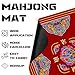HEIFAM Mahjong Mat for Table Mahjong Table Mat Red Flower 31x 31in NonSlip Noise Reduction Mah Jong Mat with Carrying Bag Game Table Cover for Mahjongs Poker Card Dominoes Christmas Birthday Gift - Image 4