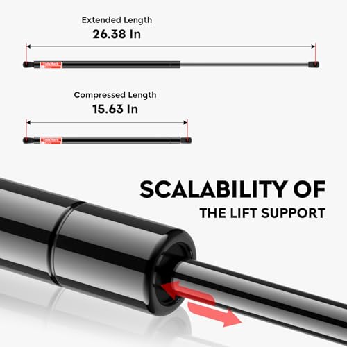 TadaMark Front Hood Lift Supports Struts Fit for Toyota Camry Avalon 2012 2013 2014 2015 2016 Shocks 6757 2 Pcs - Image 2