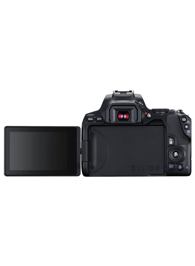 كانون كاميرا DSLR طراز EOS 250D بعدسات EFS 18-55 DC III بتركيز 24.1 ميجابكسل ومستشعر APS-C بمعدل 5 إطارات في الثانية مع شاشة لمس متغيرة الزاوية لأفلام بجودة 4K تدعم الواي فاي والبلوتوث - Image 3
