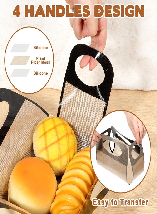 Psyqtsuary 2 Pack Silicone Bread Loaf Pan Liners, Silicone Dough Mat Bread Pan Liners Reusable Baking Sheet Liner Sourdough Baking Mat Food-Grade Easy Clean Dough Transfer Tool - Image 3
