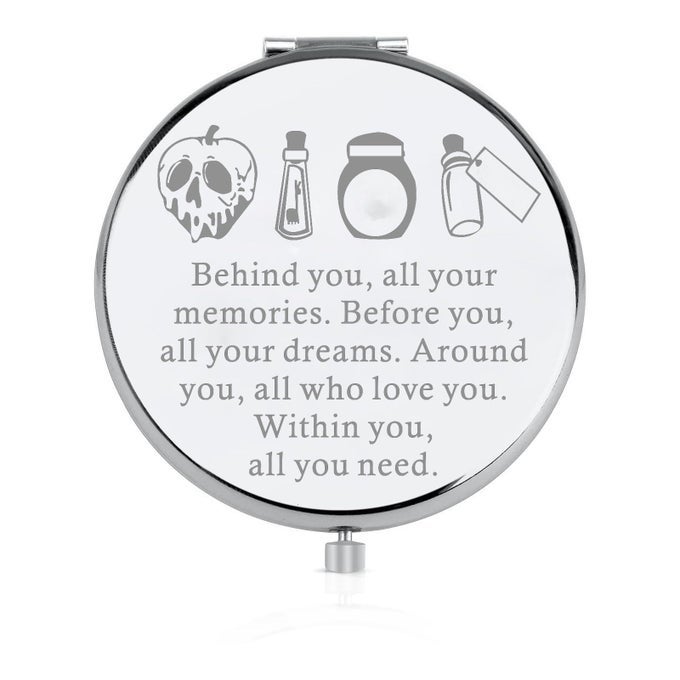 WITCHY QUEEN EVIL COMPACT MAKEUP MIRROR WITCH POISON GIFT VILLAIN FAN MIRROR HALLOWEEN WITCH GIFT VILLAINS LOVER GIFT