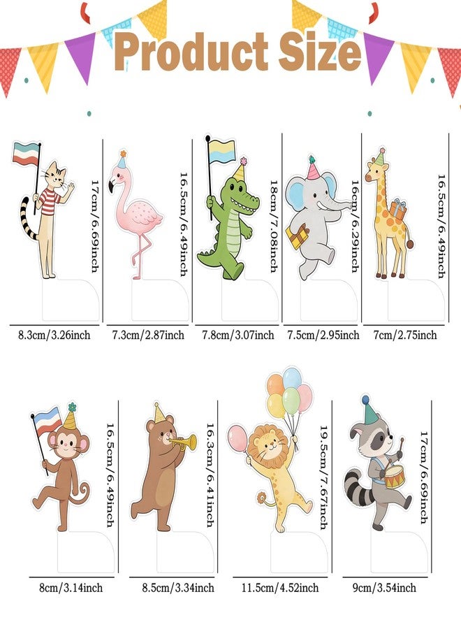 CYUXING 9Pcs Animal Parade Party Honeycomb Centerpieces Set - Safari Honeycomb Centerpieces for Table | Wild Animal Parade Theme Party Supplies | Easy Setup Jungle & Zoo Baby Shower Decorations - Image 2