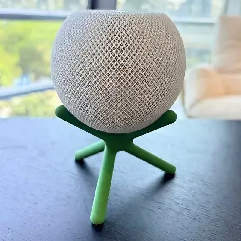 Grey Homepod Mini Compatible Floating Stand Base Anti Slip Holder Desktop Sound Enhancer Aesthetic Ornament Acoustic Elevation Speaker Mount Solid Construction Heavy Duty Home Office Professional Audio Management Premium Architecture Art High Strength - Image 4