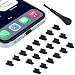 imComor 20X Anti Dust Plugs for iPhone 14 14 Pro Max 13 13 Pro Max 12 12 Pro Max 11 11 Pro X XS XR 8 7 iPhone Lightning Charging Port Dust Cover with Cleaning Brush iPhone Silicone Dust Plugs - Image 2