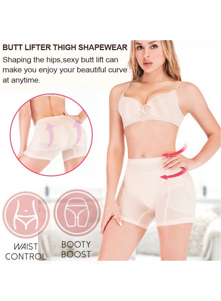Corset Breathable Elastic Hip Lift Body Shapers for Women Beige - Image 5