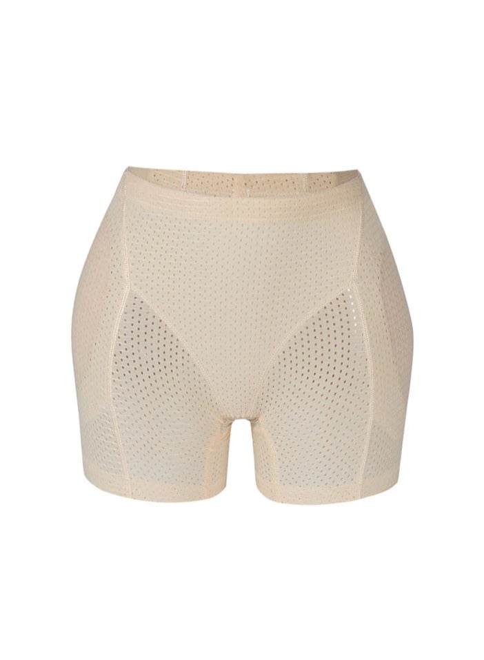 Corset Breathable Elastic Hip Lift Body Shapers for Women Beige - Image 1