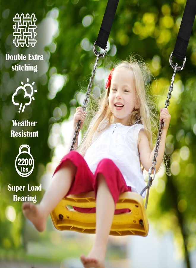 HeyZoo Tree Swing Hanging Kit, 10ft Swing Straps with Safer Carabiners, 360 Degree Swivel and Tree Protection Pads, Swing Set Accessories, Easy Installation - Image 4