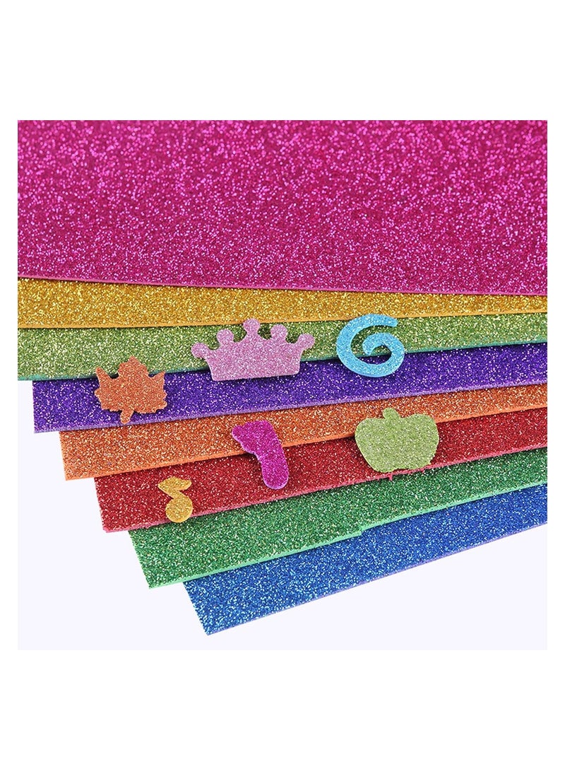 10-Piece A4 Glitter Foam Sheets - Image 2