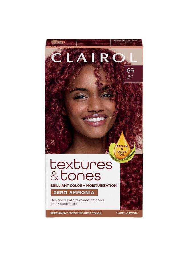 كلايرول صبغة الشعر الدائمة Textures & Tones 6R Ruby Red Hair Color Pack of 1 - Image 1
