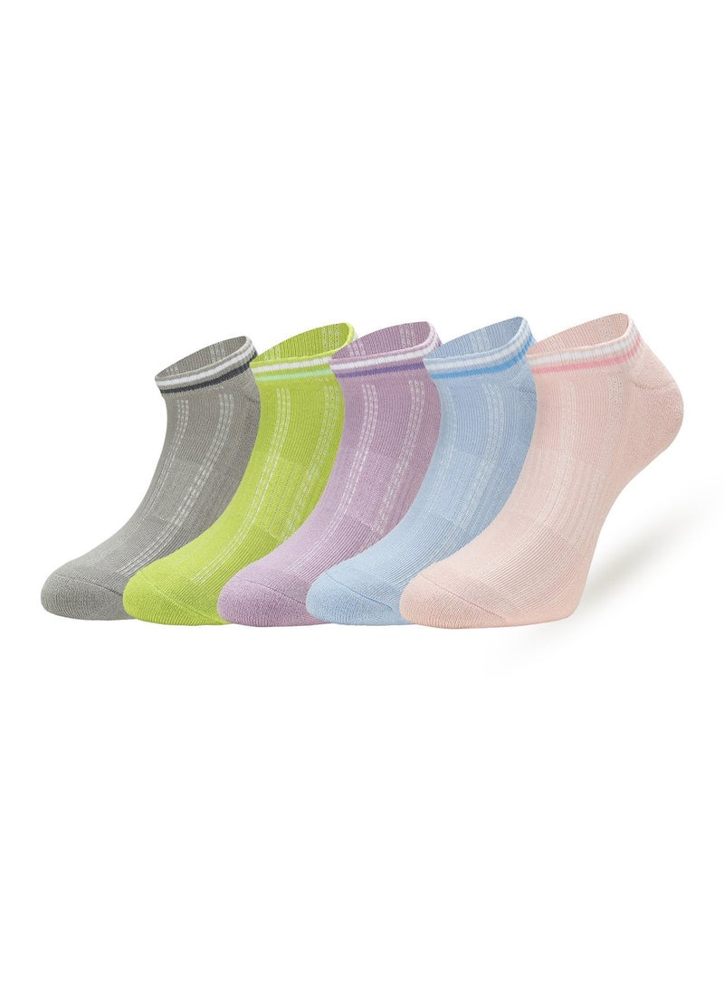 ANCHOR SOCKS Anchor Ankle Length Socks Bundle Cotton Rich Breathable Comfort for Men & Women Pack of 10 Pairs Multicoloured - Image 2