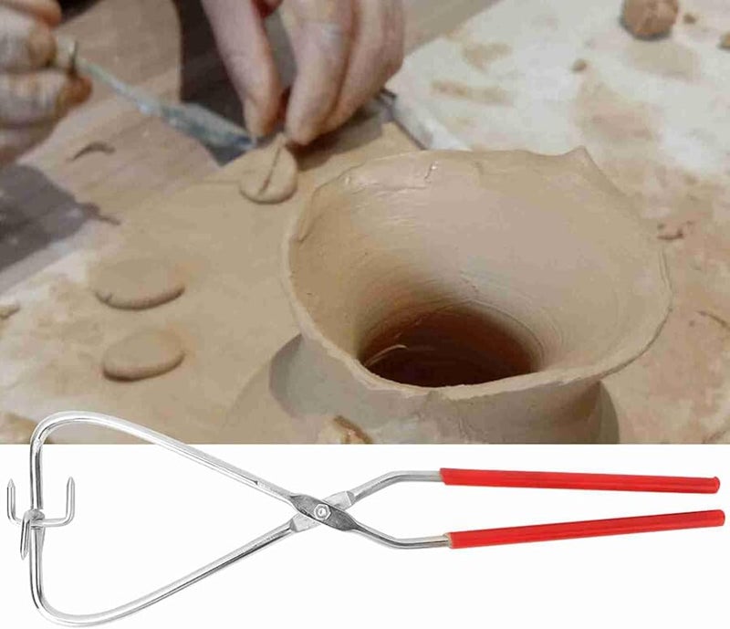 2PCS Plastic Handle Dipping Tongs for Clay Sculpting Glazing and DIY Modeling - Image 3