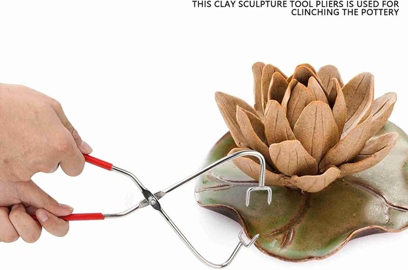 2PCS Plastic Handle Dipping Tongs for Clay Sculpting Glazing and DIY Modeling - Image 4