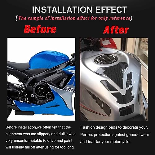 Midimttop Compatible with SU-ZU-KI GSX-R 600 GSX-R 750 1000 GSXR GSX-R1000 K3/K4/K5/K6/K7/K8/K9 Motorcycle Fuel Gas Tank Cap Cover Pad Protector Sticker 3D Decal 2004-2022 - Image 4