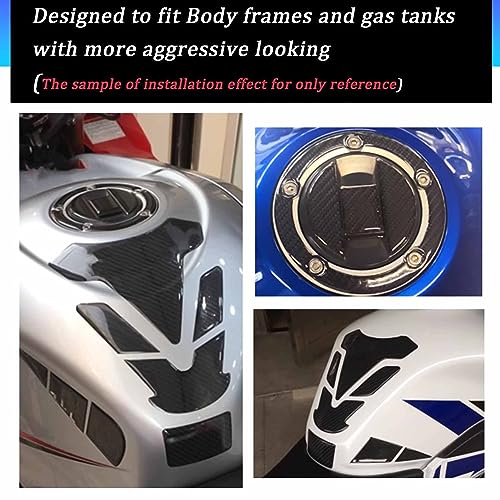 Midimttop Compatible with SU-ZU-KI GSX-R 600 GSX-R 750 1000 GSXR GSX-R1000 K3/K4/K5/K6/K7/K8/K9 Motorcycle Fuel Gas Tank Cap Cover Pad Protector Sticker 3D Decal 2004-2022 - Image 5