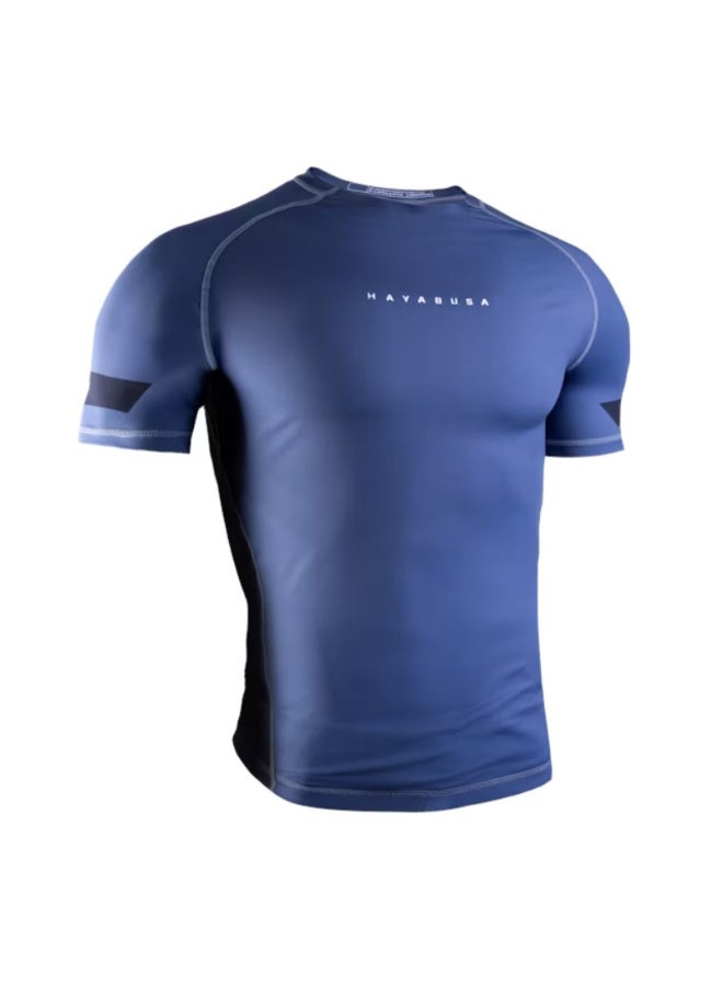 HAYABUSA MENS CORE SHORTSLEEVE RASHGUARD BLUE - Image 1